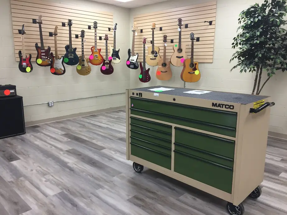 Guitars, amps and instruments
